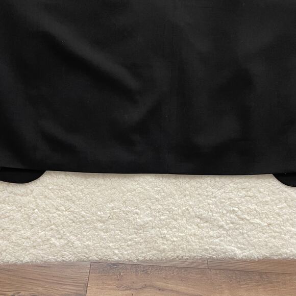 Vintage Oscar de la Renta Black Wool Blazer Sport Coat 44L Gold Crest Buttons - Picture 10 of 12